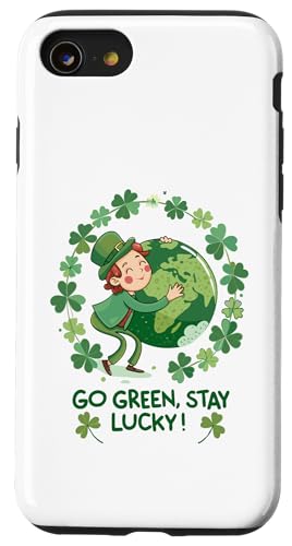 Hülle für iPhone SE (2020) / 7 / 8 Irish Lucky St Patrick's Day - Go Green Stay Lucky von Stay Lucky Shamrock Earth Day St Patrick's Day