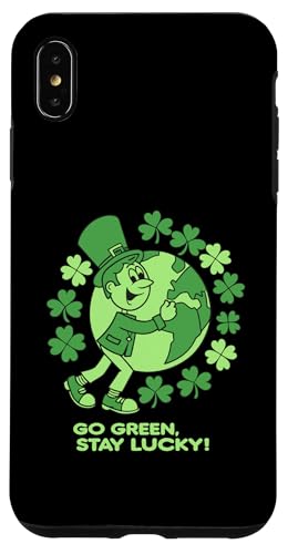 Hülle für iPhone XS Max Go Green - Stay Lucky - St. Patricks Day Kleeblatt von Stay Lucky Shamrock Earth Day St Patrick's Day