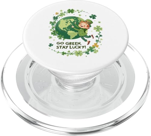 Lucky St. Patrick's Day - Go Green Stay Lucky PopSockets PopGrip für MagSafe von Stay Lucky Shamrock Earth Day St Patrick's Day