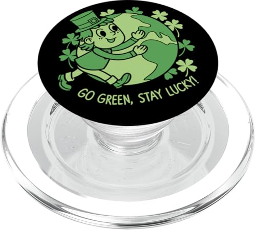 Nature Lover St. Patricks Day Kleeblatt PopSockets PopGrip für MagSafe von Stay Lucky Shamrock Earth Day St Patrick's Day