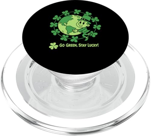 St. Patricks Day Kleeblatt Go Green – Stay Lucky PopSockets PopGrip für MagSafe von Stay Lucky Shamrock Earth Day St Patrick's Day