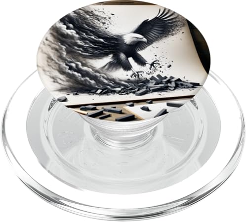 Fantasy Adler Rührpapier PopSockets PopGrip für MagSafe von Steampunk Cool Vintage Creations