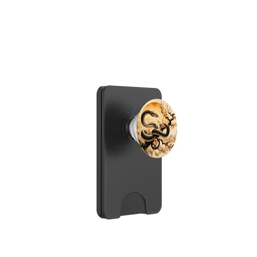 Fantasy Snake Branch Blumen PopSockets PopWallet für MagSafe von Steampunk Cool Vintage Creations