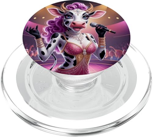 Fantasy-Wunderschöner Kuh-Popstar PopSockets PopGrip für MagSafe von Steampunk Cool Vintage Creations