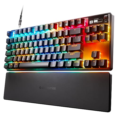 SteelSeries Apex Pro TKL Mechanische Gaming-Tastatur - weltweit schnellste mechanische Schalter - OLED Smart Display - kompakter Formfaktor - RGB Hintergrundbeleuchtung von SteelSeries