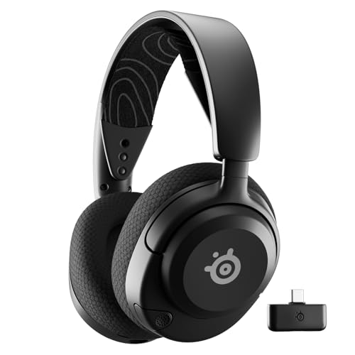 SteelSeries Arctis Nova 5 Wireless Gaming Headset – Multi-System – Magnetische Neodym-Treiber – 100+ Audio Presets – 60 Std. Akkulaufzeit – 2,4 GHz/BT – ClearCast Gen2.X Mik – PC, PS4/5, Switch, Handy von SteelSeries