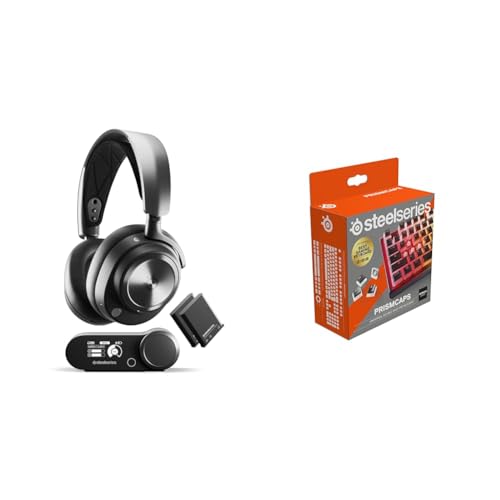 SteelSeries Arctis Nova Pro Wireless Gaming-Headset & PrismCaps – Double-Shot-Tastenset mit „Pudding“-Optik von SteelSeries