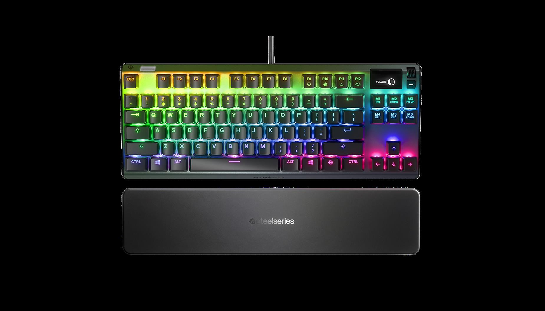 Steelseries APEX 7 TKL Tastatur USB QWERTY US Englisch Grau (64646) von SteelSeries