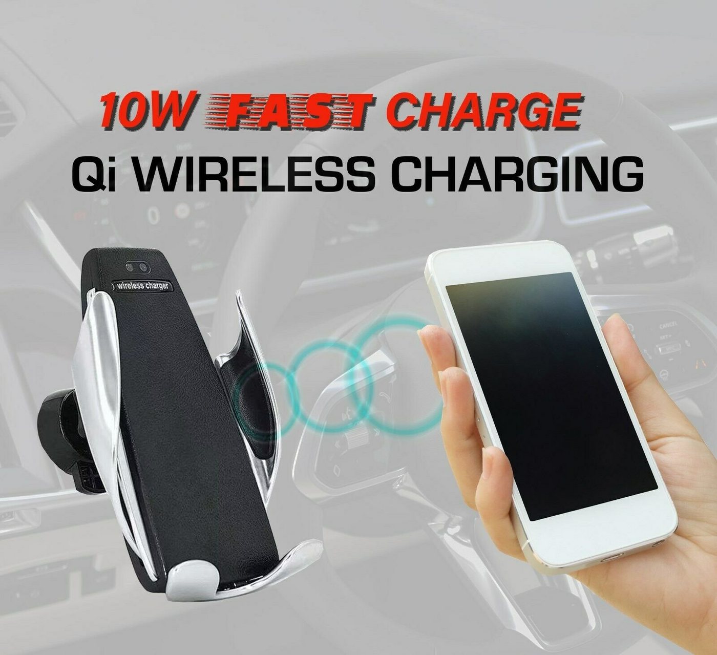 Steelboxx Qi Wireless Charging Handy kabellos Laden Laptop-Ständer, (1-tlg., Handy-Halterung) von Steelboxx