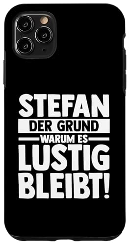 Hülle für iPhone 11 Pro Max Vorname Stefan von Stefan Geschenk