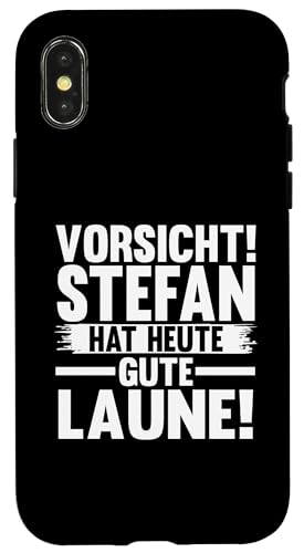 Hülle für iPhone X/XS Vorname Stefan von Stefan Geschenk