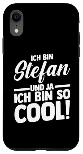 Hülle für iPhone XR Vorname Stefan von Stefan Geschenk