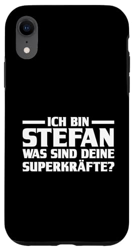 Hülle für iPhone XR Vorname Stefan von Stefan Geschenk