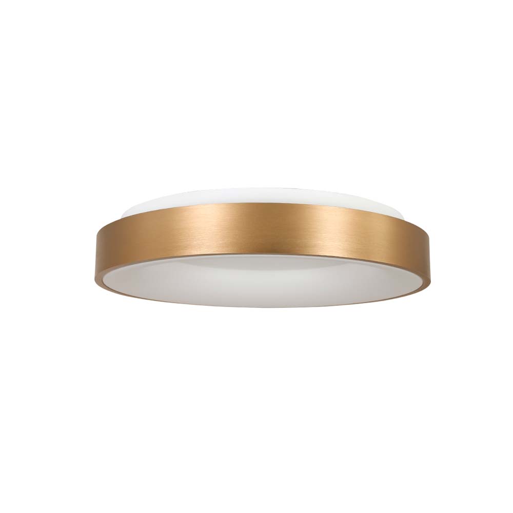 LED Deckenleuchte, Metall gold, D 38 cm von Steinhauer