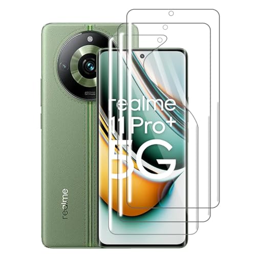 Stejnhge [2 Stück] Schutzfolie für Realme 11 Pro/11 Pro+/11 Pro Plus 5G (6.7"), HD Flexible Weiche Hydrogel Folie [Hohe Empfindlichkeit] Displayschutz von Stejnhge