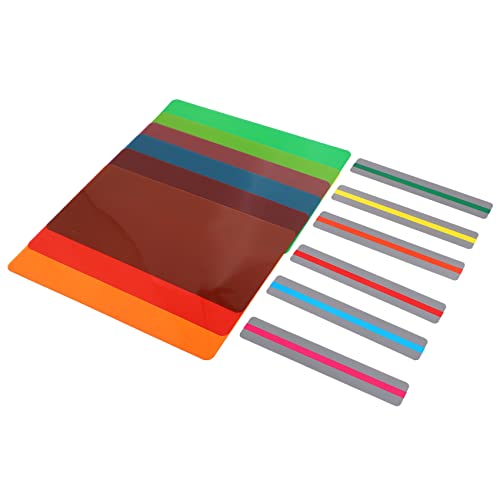 Steowsey 12 StüCk GefüHrte Lesen Streifen Set Farbige ÜBerlagerungen Legasthenie Tools Korrektur Gels Beleuchtung Filter Plastik Folien Lesezeichen Steowsey 12 StüCk GefüHrte Lesen Streifen Set Farbige ÜBerlagerungen Legasthenie Tools Korrektur Gels Beleuchtung Filter Plastik Folien Lesezeichen von Steowsey