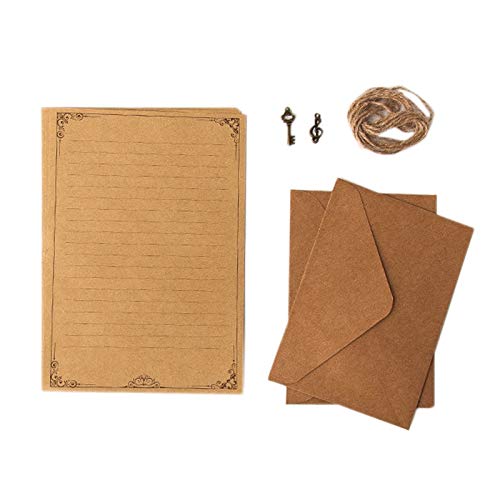 Steowsey 12 StüCk Vintage Kraft Papier Schreib Papier Papier im EuropäIschen Stil für Briefschreiben Briefpapier Brief Papier, Nummer 3 Steowsey 12 StüCk Vintage Kraft Papier Schreib Papier Papier im EuropäIschen Stil für Briefschreiben Briefpapier Brief Papier, Nummer 3 von Steowsey