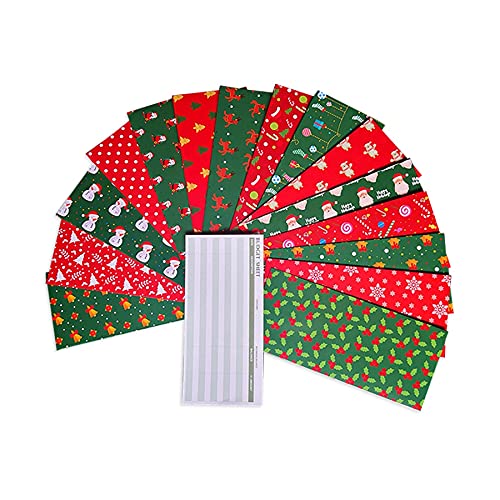 Steowsey 15 Budget UmschläGe für Weihnachten + 15 Budget BläTter + 24 Label Aufkleber, GeldböRsen Geldsparsystem für Geld, Quittung Steowsey 15 Budget UmschläGe für Weihnachten + 15 Budget BläTter + 24 Label Aufkleber, GeldböRsen Geldsparsystem für Geld, Quittung von Steowsey