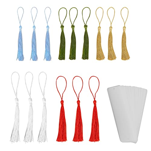 Steowsey 15 Stücke Rechteck Acryl Lesezeichen Leer Klar Mach Es Selbst Unfertige Lesezeichen mit Bunten Quasten Ornamente Dekore Steowsey 15 Stücke Rechteck Acryl Lesezeichen Leer Klar Mach Es Selbst Unfertige Lesezeichen mit Bunten Quasten Ornamente Dekore von Steowsey