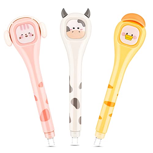 Steowsey 3-Teiliger White-Out-Korrekturbandstift, Kreativer Korrekturbandstift mit Einfach zu Verwendendem Kawaii-Stift-Applikator Steowsey 3-Teiliger White-Out-Korrekturbandstift, Kreativer Korrekturbandstift mit Einfach zu Verwendendem Kawaii-Stift-Applikator von Steowsey