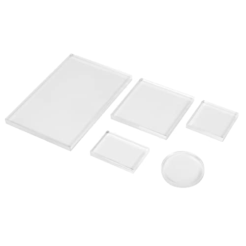 Steowsey 5 StüCk Klarer Stempel Acrylblock Set für Transparente Acryl Stempel Pad DIY Scrapbooking Klare Acryl Display Riser StäNder Steowsey 5 StüCk Klarer Stempel Acrylblock Set für Transparente Acryl Stempel Pad DIY Scrapbooking Klare Acryl Display Riser StäNder von Steowsey