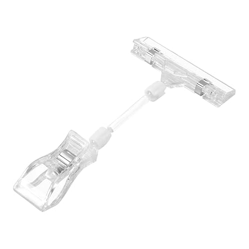Steowsey 6.5 Höhe Transparentem Kunststoff Doppel-Clips Einstellbar Sign Card Display Inhaber Steowsey 6.5 Höhe Transparentem Kunststoff Doppel-Clips Einstellbar Sign Card Display Inhaber von Steowsey