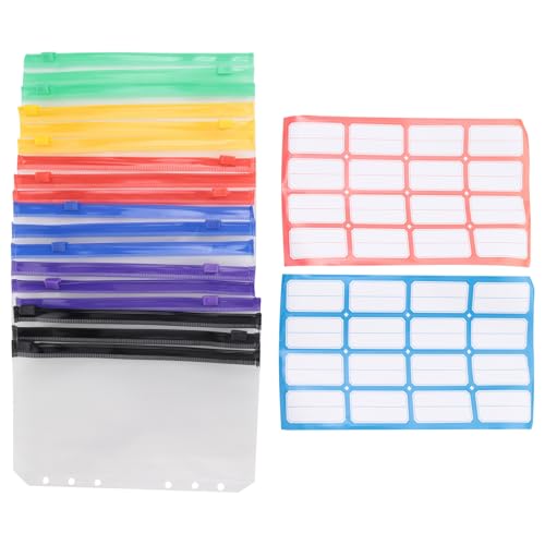 Steowsey A6 Budget Binder mit ReißEn Verschluss, Klar 6 LöCher Geld UmschläGe Ordner,PVC Geld Coupon Organisator Lose Blatt Beutel Steowsey A6 Budget Binder mit ReißEn Verschluss, Klar 6 LöCher Geld UmschläGe Ordner,PVC Geld Coupon Organisator Lose Blatt Beutel von Steowsey