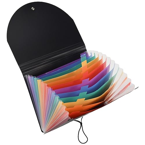 Steowsey Dokumenten-Organizer mit 13 Fächern, Erweiterbarem Ordner mit Netztasche und Farbetikett, 13-Monats-Rechnungsbeleg-Organizer im A4-Format Steowsey Dokumenten-Organizer mit 13 Fächern, Erweiterbarem Ordner mit Netztasche und Farbetikett, 13-Monats-Rechnungsbeleg-Organizer im A4-Format von Steowsey