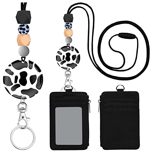 Steowsey Lanyards mit Kuhdruck für Ausweise und SchlüSsel, SüßEr Ausweishalter mit Lanyard, für Lehrerinnen und Krankenschwestern Steowsey Lanyards mit Kuhdruck für Ausweise und SchlüSsel, SüßEr Ausweishalter mit Lanyard, für Lehrerinnen und Krankenschwestern von Steowsey