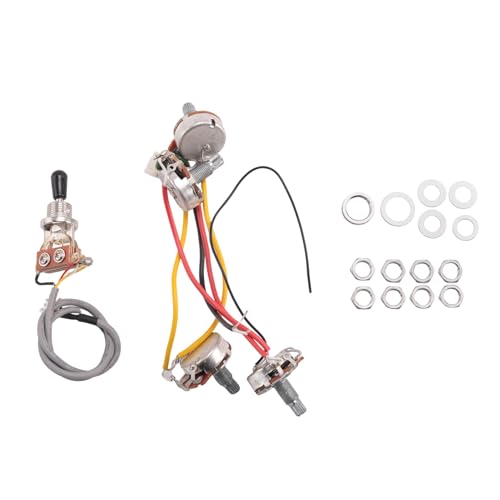Steowsey Lp Elektor Gitarre Ton Abnehmer Strom Kreis Kabel 2T2V 500 Karat Töpfe 3 Weg Schalter für Stil Gitarre Steowsey Lp Elektor Gitarre Ton Abnehmer Strom Kreis Kabel 2T2V 500 Karat Töpfe 3 Weg Schalter für Stil Gitarre von Steowsey