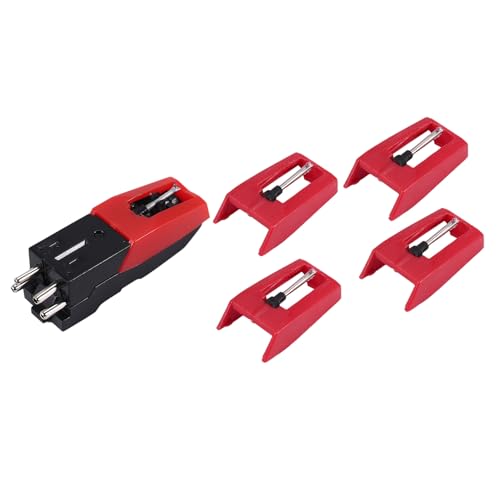 Steowsey Plattenspieler-Nadel, 1 PC-Plattenspieler- mit 4 StüCk-Diamantstift- für, ION, LP Steowsey Plattenspieler-Nadel, 1 PC-Plattenspieler- mit 4 StüCk-Diamantstift- für, ION, LP von Steowsey