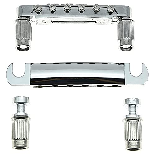 Steowsey Tune-O- BrüCke und Saiten Halter mit Bolzen Set für ABR-1 BrüCken Stil LP Elektrische Gitarren,Silber Steowsey Tune-O- BrüCke und Saiten Halter mit Bolzen Set für ABR-1 BrüCken Stil LP Elektrische Gitarren,Silber von Steowsey