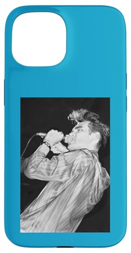 Hülle für iPhone 15 Morrissey Live On Stage The Smiths 1984 von Stephen Wright von Stephen Wright Photography