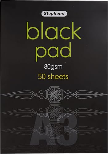 Stephens Block, A3, schwarzes Papier Stephens Block, A3, schwarzes Papier von Stephens