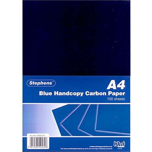Stephens RS525318 Kohlepapier für Handdurchschriften, 100 Blatt, blau Stephens RS525318 Kohlepapier für Handdurchschriften, 100 Blatt, blau von Stephens