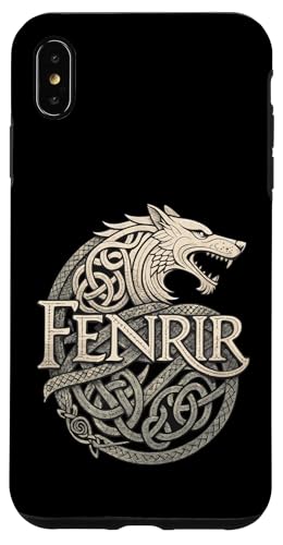 Fenrir Wikinger Wolf - nordische Knotenarbeit Mythologie Hülle für iPhone XS Max von Steps To Valhalla - Norse Viking Wolf Fenrir