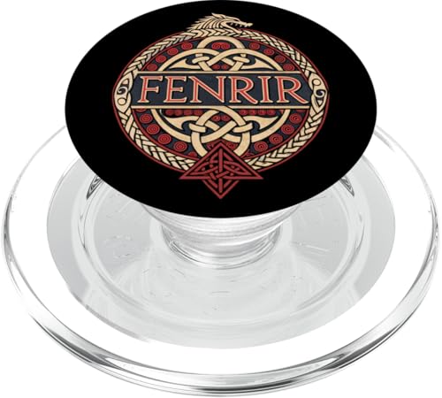 Fenrir der nordische Wolf - nordische Mythologie Wikinger PopSockets PopGrip für MagSafe von Steps To Valhalla - Norse Viking Wolf Fenrir