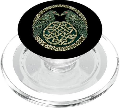 Huginn & Muninn The Allfather's Eyes - Norse Raven - Viking PopSockets PopGrip für MagSafe von Steps To Valhalla with Odins Ravens Knotwork