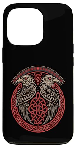 Keltische & nordische Mythologie Raben – Norse Huginn & Muninn Hülle für iPhone 13 Pro von Steps To Valhalla with Odins Ravens Knotwork