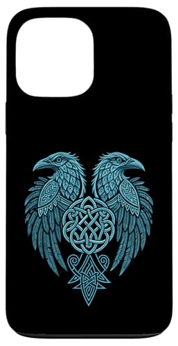 Nordic Raven - Huginn & Muninn Norse Mythology Hülle für iPhone 13 Pro Max von Steps To Valhalla with Odins Ravens Knotwork