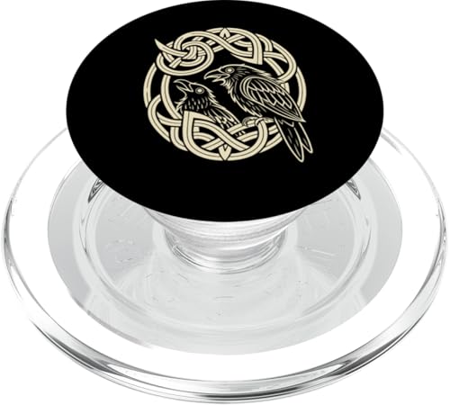 Norse Ravens - Huginn & Muninn Wikingerzeit PopSockets PopGrip für MagSafe von Steps To Valhalla with Odins Ravens Knotwork