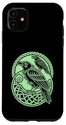 Odins Ravens - Huginn & Muninn Wikinger nordischer Rabe Hülle für iPhone 11 von Steps To Valhalla with Odins Ravens Knotwork