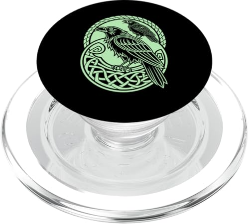 Odins Ravens - Huginn & Muninn Wikinger nordischer Rabe PopSockets PopGrip für MagSafe von Steps To Valhalla with Odins Ravens Knotwork