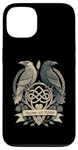 Huginn & Muninn Die Augen des Allvaters – nordische Mythologie Hülle für iPhone 13 von Steps To Valhalla with Odinss Ravens Knotwork