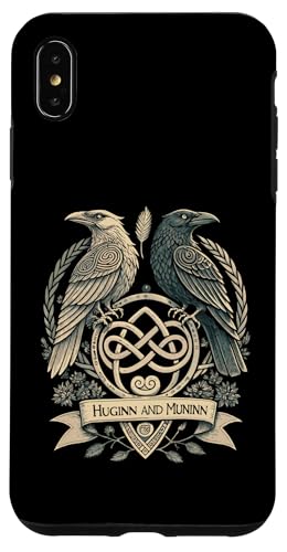 Huginn & Muninn Die Augen des Allvaters – nordische Mythologie Hülle für iPhone XS Max von Steps To Valhalla with Odinss Ravens Knotwork