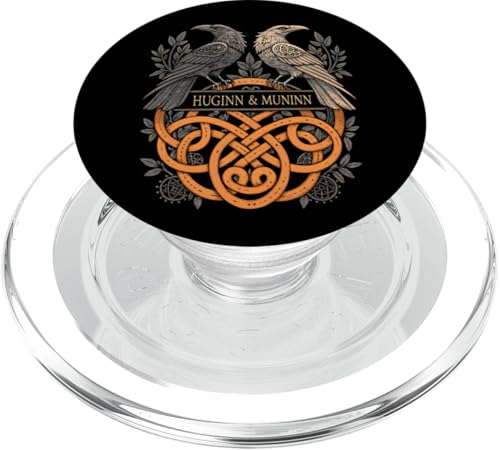 Huginn & Muninn - Germanische Mythologie Wikinger Keltisch PopSockets PopGrip für MagSafe von Steps To Valhalla with Odinss Ravens Knotwork