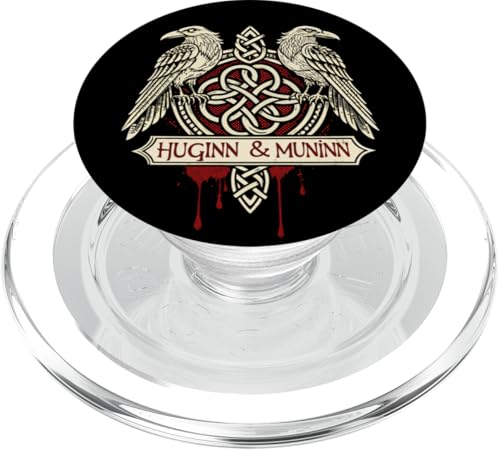 Huginn & Muninn Viking Ravens - Nordic Raven PopSockets PopGrip für MagSafe von Steps To Valhalla with Odinss Ravens Knotwork