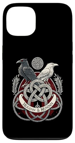 Huginn & Muninn - Wikinger Rabe Norse Knotwork Hülle für iPhone 13 von Steps To Valhalla with Odinss Ravens Knotwork