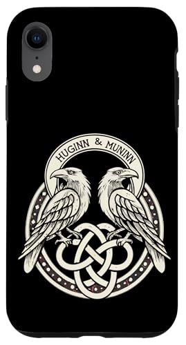 Norse Raven Knotwork - Huginn & Muninn Viking Hülle für iPhone XR von Steps To Valhalla with Odinss Ravens Knotwork