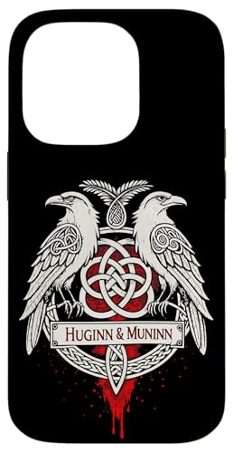 Odins Ravens Huginn & Muninn – nordische Mythologie Hülle für iPhone 14 Pro von Steps To Valhalla with Odinss Ravens Knotwork